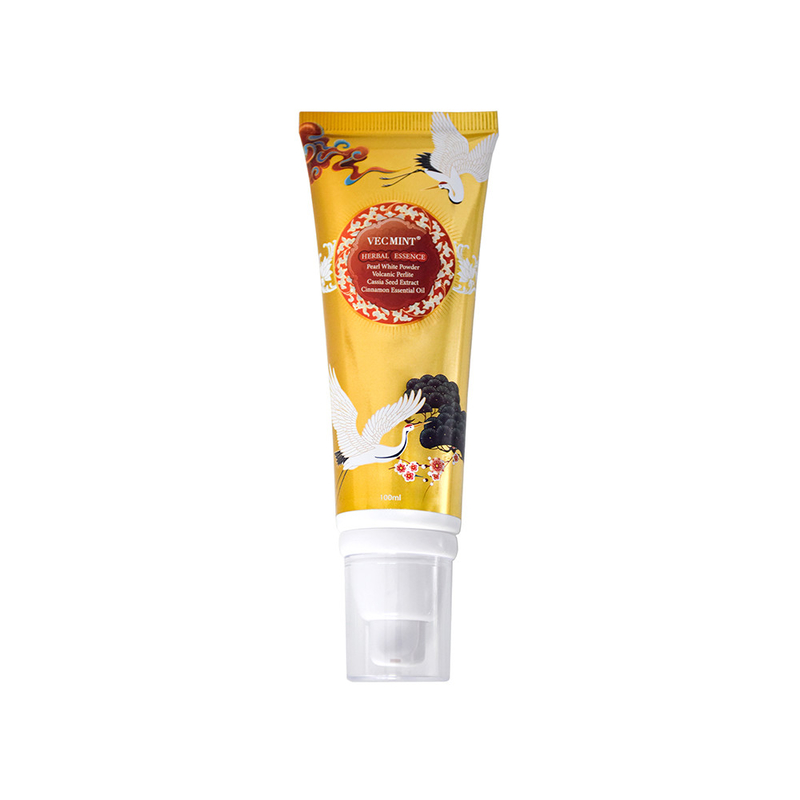VECMINT HERBAL ESSENCE اللؤلؤ البيضاء قوة معجون الأسنان 100 غرام لأسنان صحية بيع ساخن المصنع التسليم المباشر
