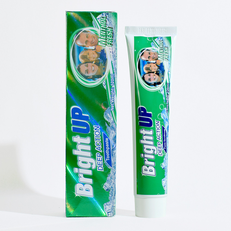 إضاءة أعلى Deep Action Menthol معجون أسنان طازج 120ml - تجربة إحساس تبريد فوري النعناع العشبي