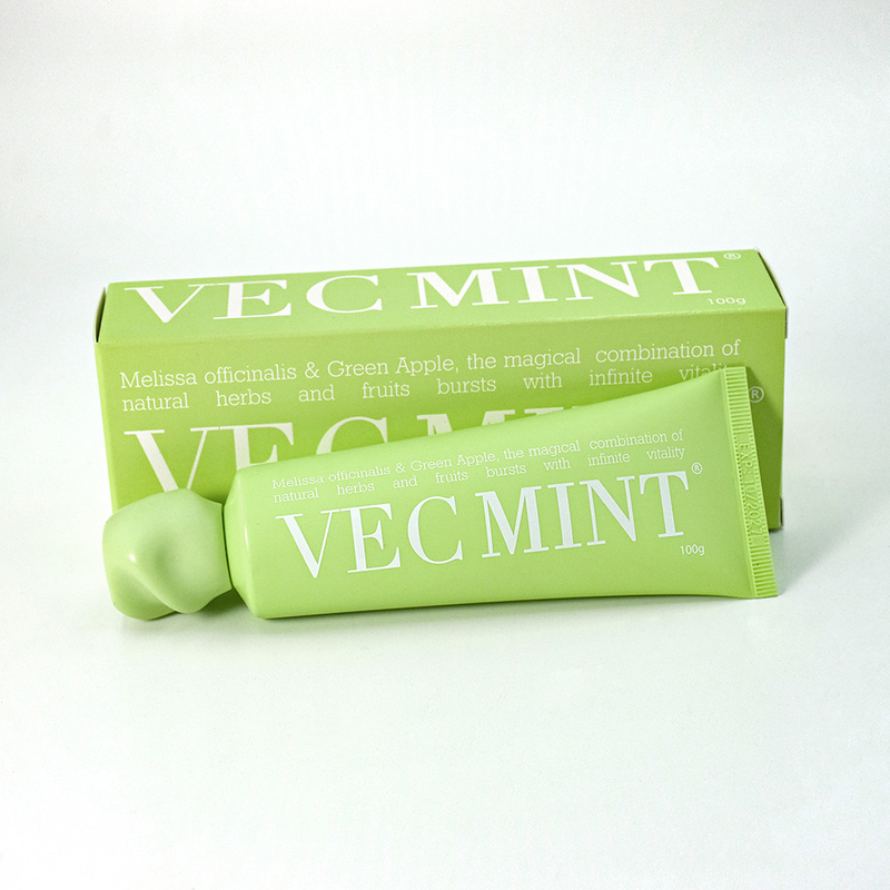 VECMINT 100 غرام من معجون الأسنان: أطلق الحيوية الفموية مع الأعشاب الطبيعية السحرية والفواكه (Melissa officinalis & Green Apple)