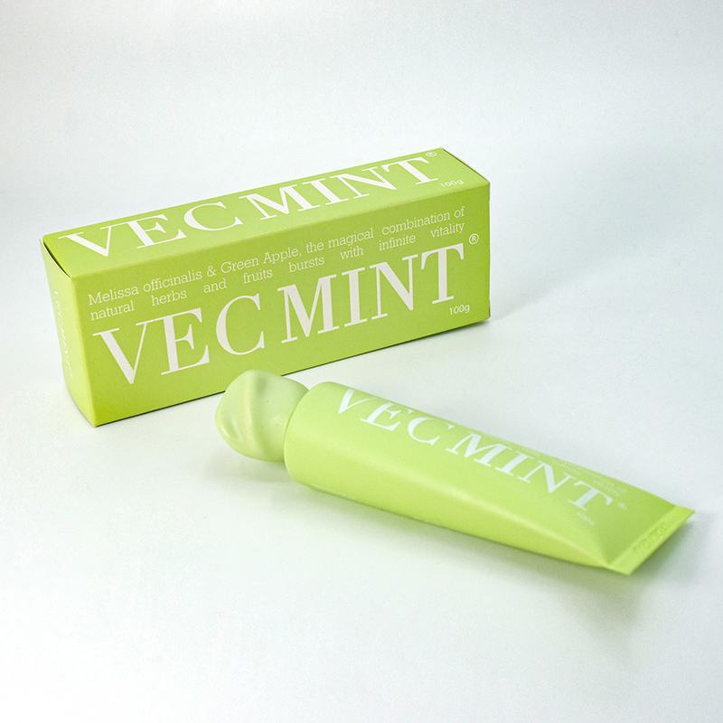 VECMINT 100 غرام من معجون الأسنان: أطلق الحيوية الفموية مع الأعشاب الطبيعية السحرية والفواكه (Melissa officinalis & Green Apple)