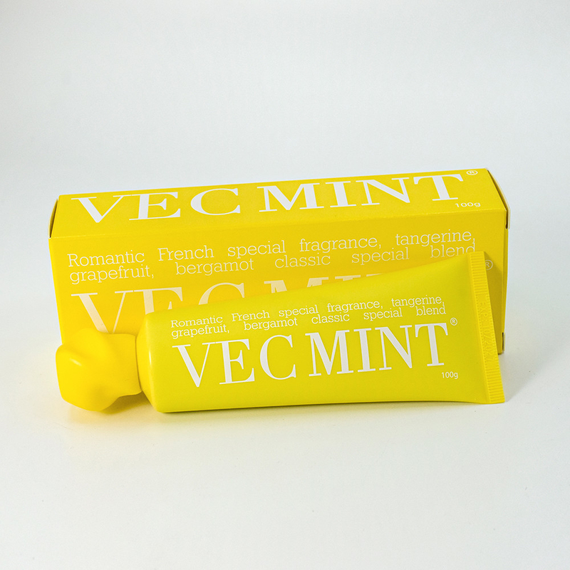 100 غرام من معجون الأسنان الساخن VECMINT: رائحة فرنسية ممتازة مستوحاة من الجريب فروت، البيرغاموت والطنجارين
