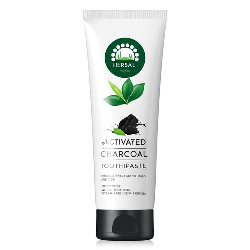 معجون أسنان من الفحم المنشط مناسب للبالغين والمراهقين خالي من القسوة